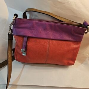 Stylish Purple and Red Women's Bag